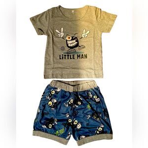 NWT kids cotton  T-shirt &shorts set size 80 ( 12 months)